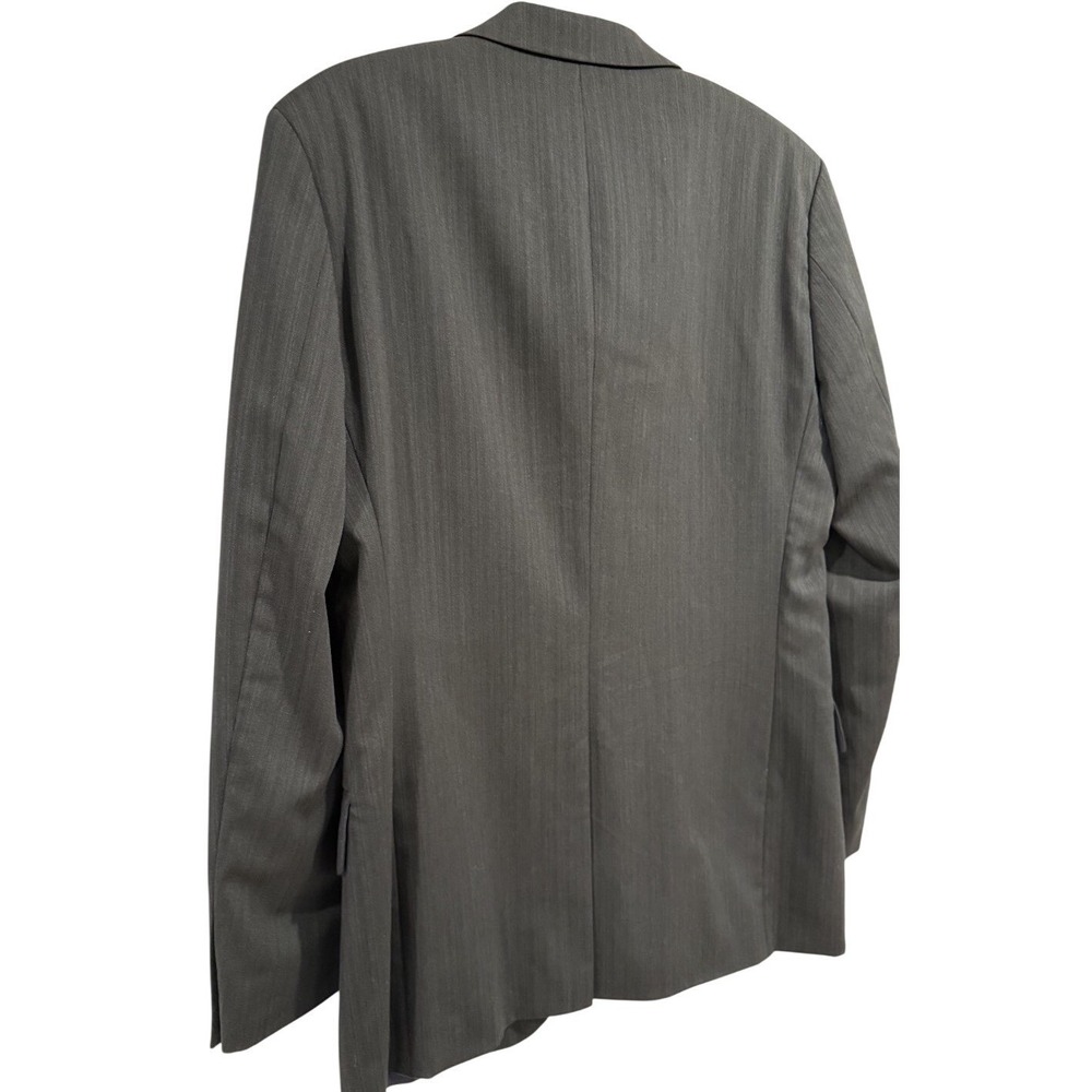 HUGO BOSS Aamon/Hago Men's Charcoal Pinstripe Wool Suit Blazer Size 46 Business - Picture 8 of 16